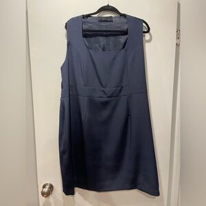 Vintage Peggy Jennings Navy Blue Sleeveless Sheath Dress, XL/XXL